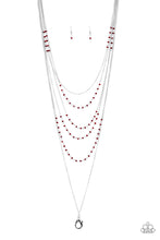 Load image into Gallery viewer, Glitter Go-Getter - Red Lanyard
