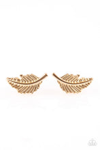 Load image into Gallery viewer, Flying Feathers - Gold Post
